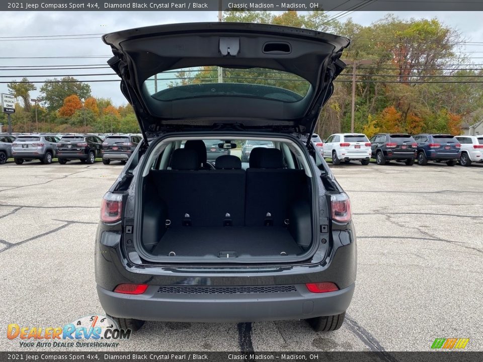 2021 Jeep Compass Sport 4x4 Diamond Black Crystal Pearl / Black Photo #11