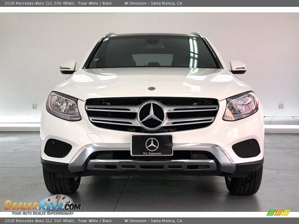 2018 Mercedes-Benz GLC 300 4Matic Polar White / Black Photo #2