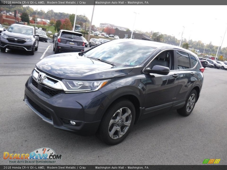 2018 Honda CR-V EX-L AWD Modern Steel Metallic / Gray Photo #6