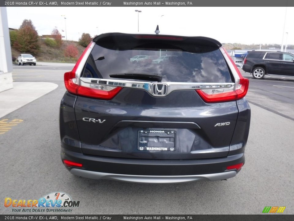 2018 Honda CR-V EX-L AWD Modern Steel Metallic / Gray Photo #8