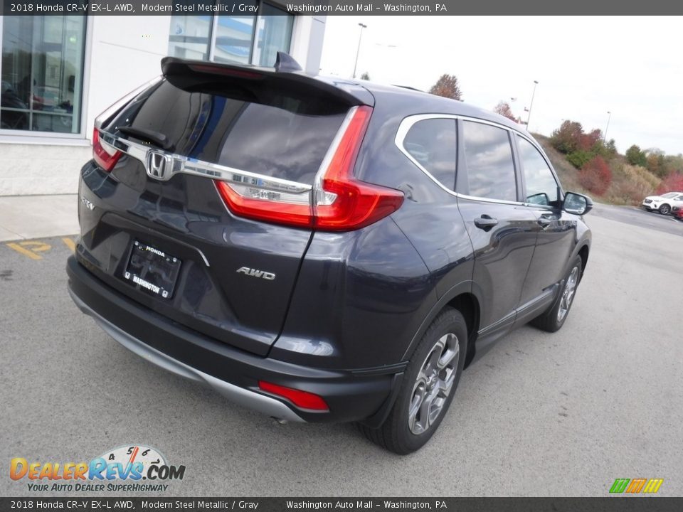 2018 Honda CR-V EX-L AWD Modern Steel Metallic / Gray Photo #9