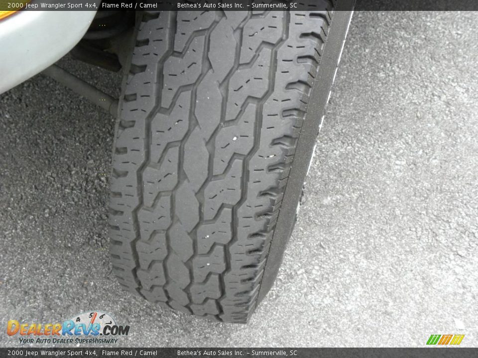 2000 Jeep Wrangler Sport 4x4 Flame Red / Camel Photo #12