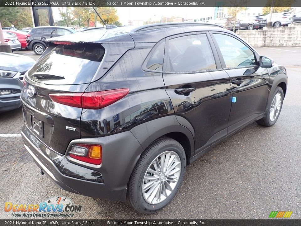 2021 Hyundai Kona SEL AWD Ultra Black / Black Photo #2
