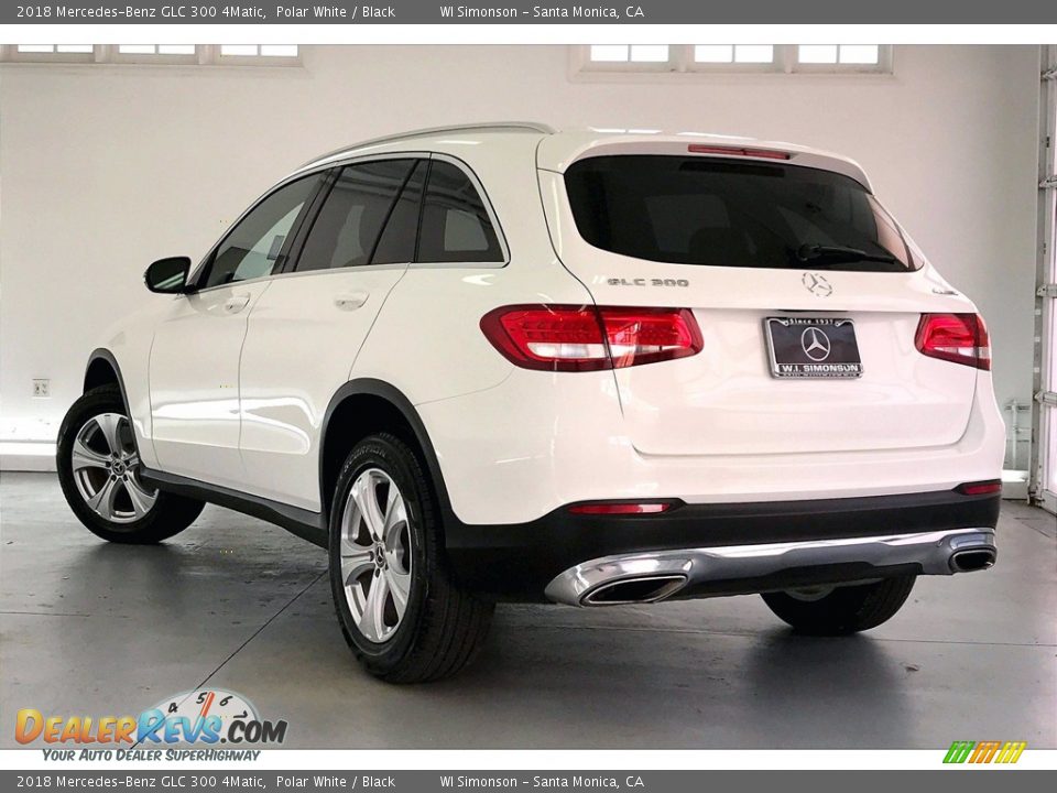 2018 Mercedes-Benz GLC 300 4Matic Polar White / Black Photo #10