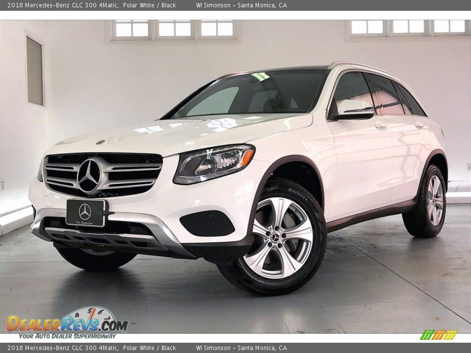 2018 Mercedes-Benz GLC 300 4Matic Polar White / Black Photo #12