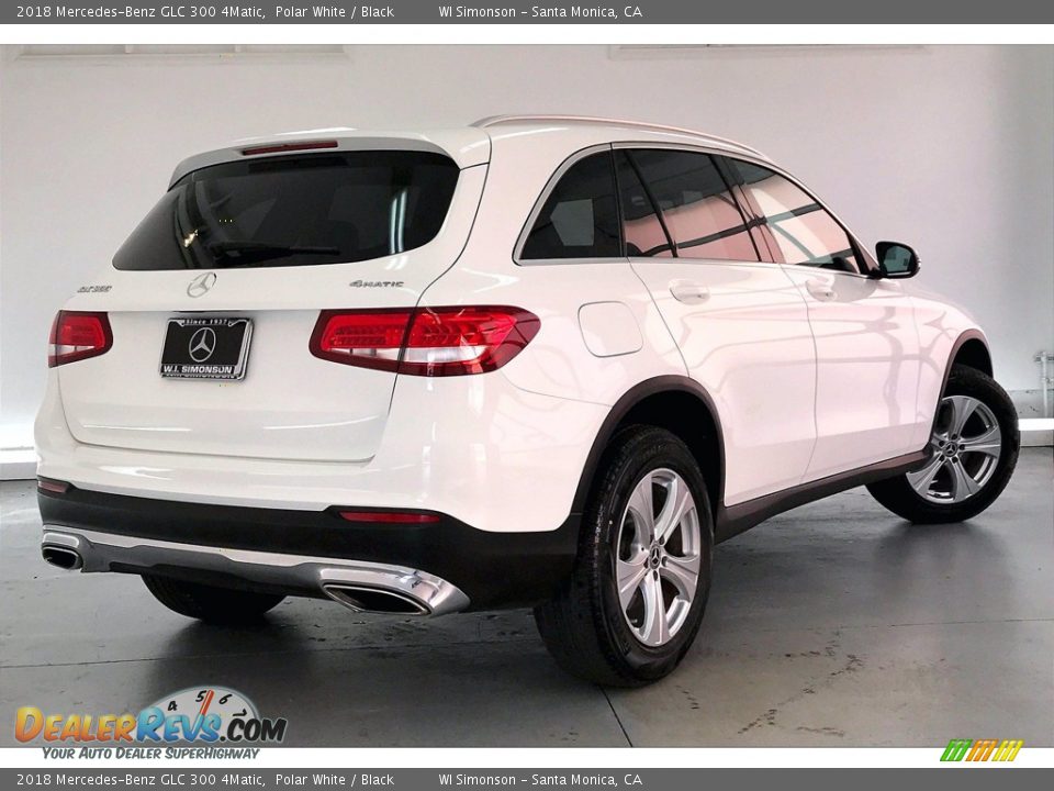 2018 Mercedes-Benz GLC 300 4Matic Polar White / Black Photo #13