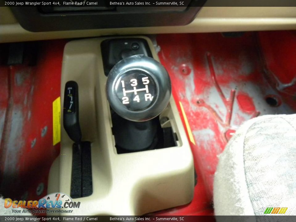 2000 Jeep Wrangler Sport 4x4 Flame Red / Camel Photo #14