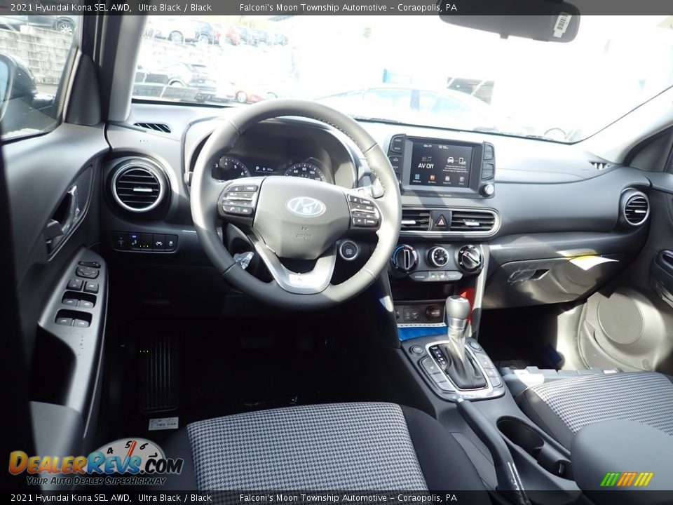 2021 Hyundai Kona SEL AWD Ultra Black / Black Photo #9