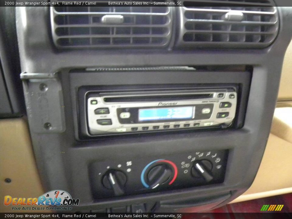 2000 Jeep Wrangler Sport 4x4 Flame Red / Camel Photo #15