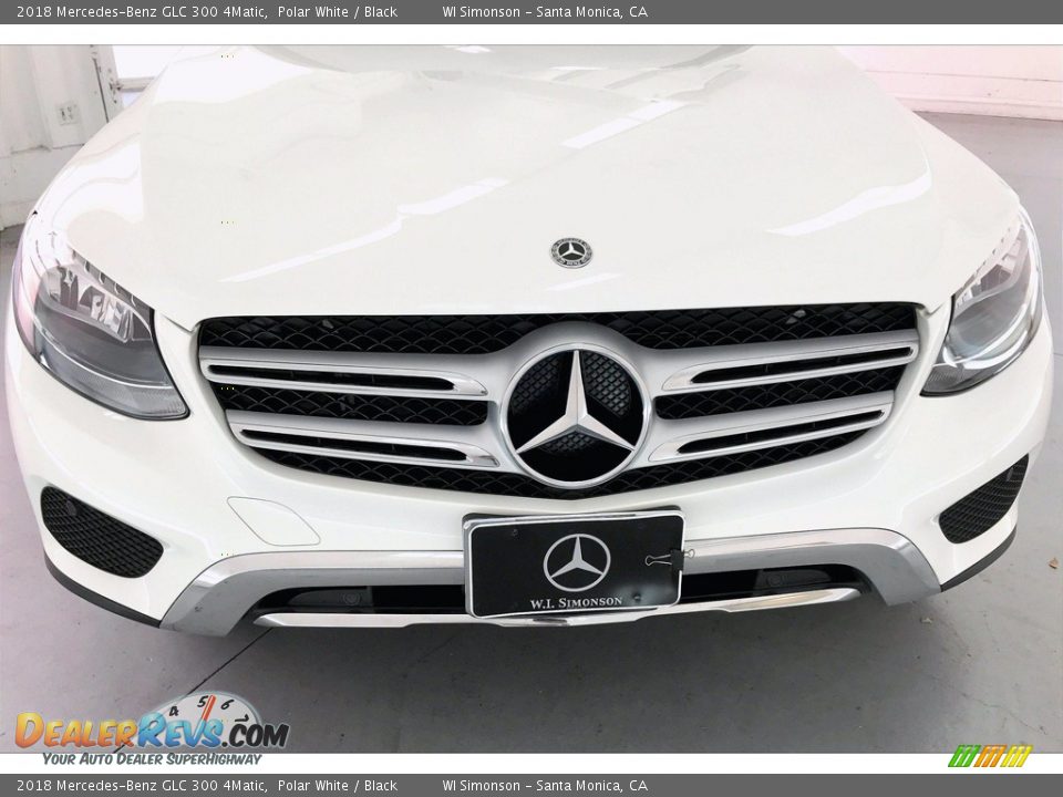 2018 Mercedes-Benz GLC 300 4Matic Polar White / Black Photo #30