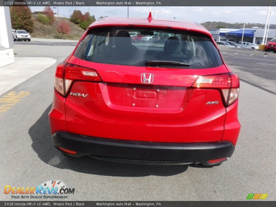 2018 Honda HR-V LX AWD Milano Red / Black Photo #7