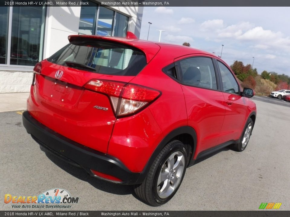 2018 Honda HR-V LX AWD Milano Red / Black Photo #8