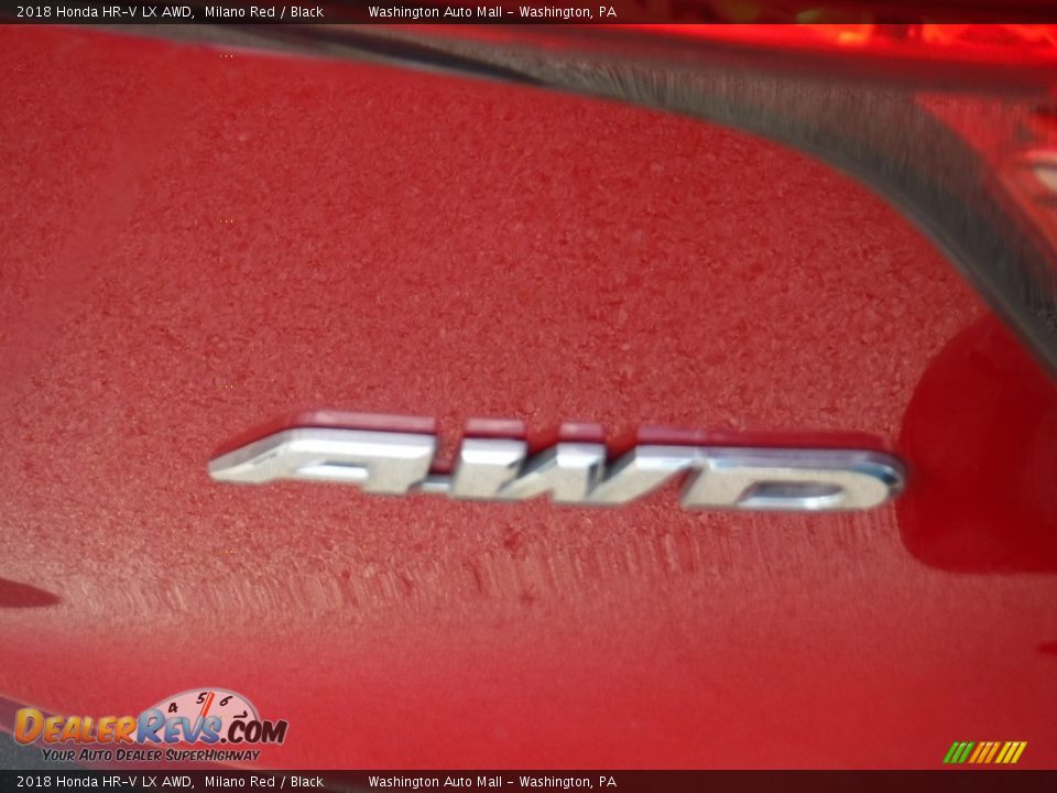 2018 Honda HR-V LX AWD Milano Red / Black Photo #9