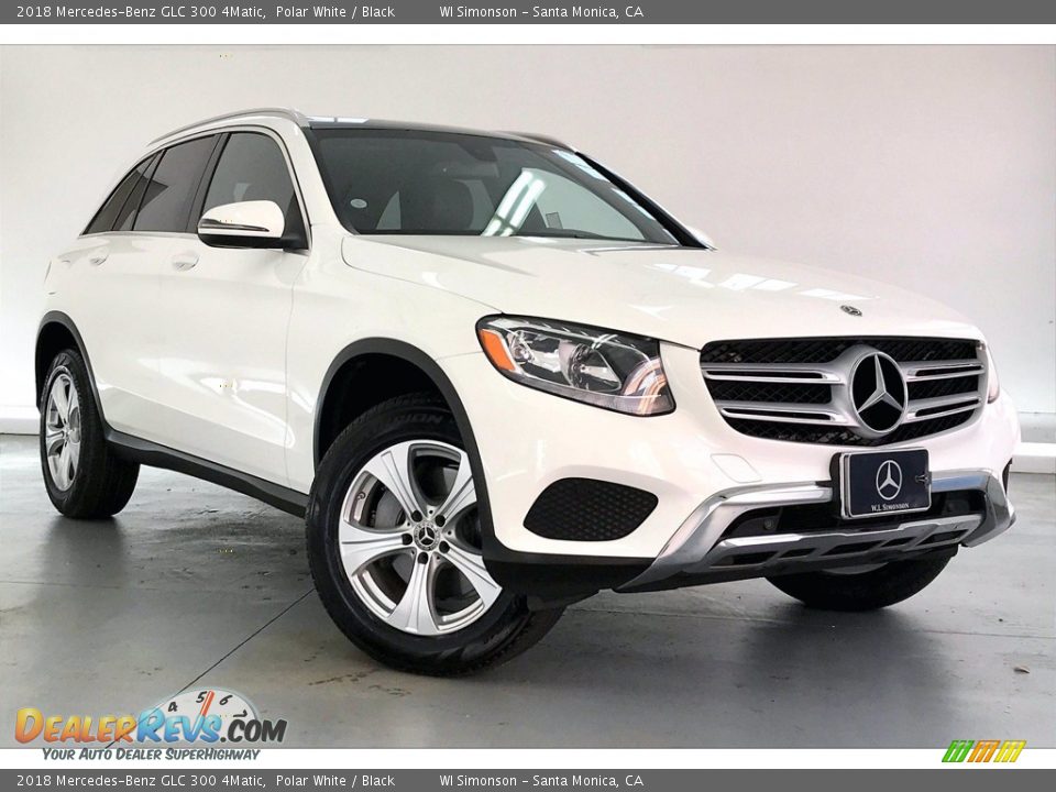 2018 Mercedes-Benz GLC 300 4Matic Polar White / Black Photo #34