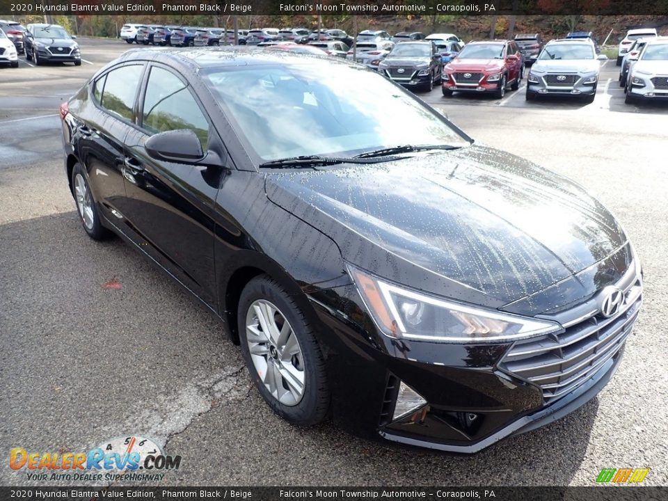 2020 Hyundai Elantra Value Edition Phantom Black / Beige Photo #3