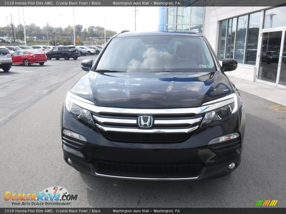 2018 Honda Pilot Elite AWD Crystal Black Pearl / Black Photo #5