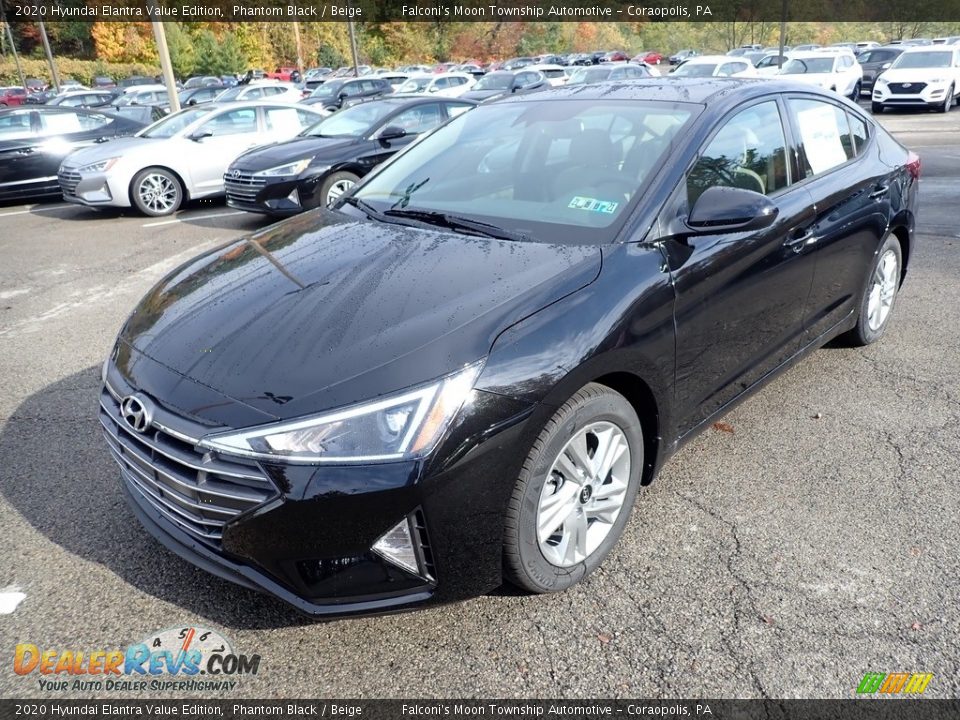 2020 Hyundai Elantra Value Edition Phantom Black / Beige Photo #5