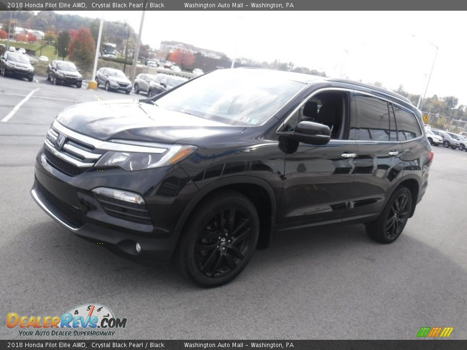 2018 Honda Pilot Elite AWD Crystal Black Pearl / Black Photo #6