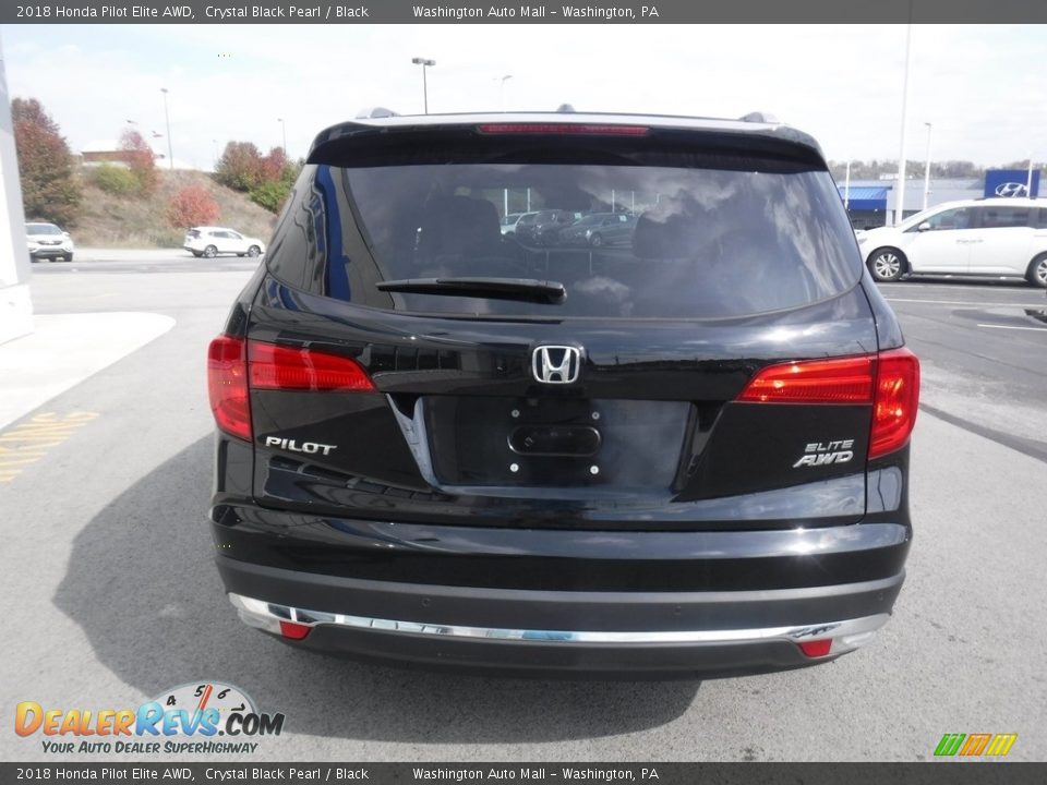 2018 Honda Pilot Elite AWD Crystal Black Pearl / Black Photo #8