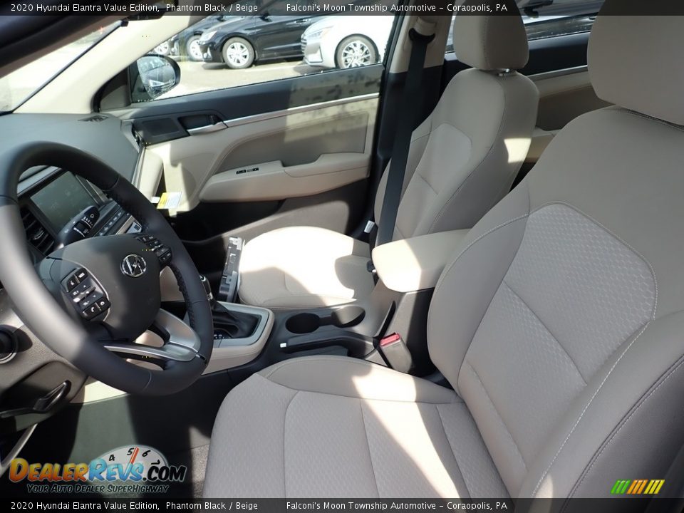 2020 Hyundai Elantra Value Edition Phantom Black / Beige Photo #11