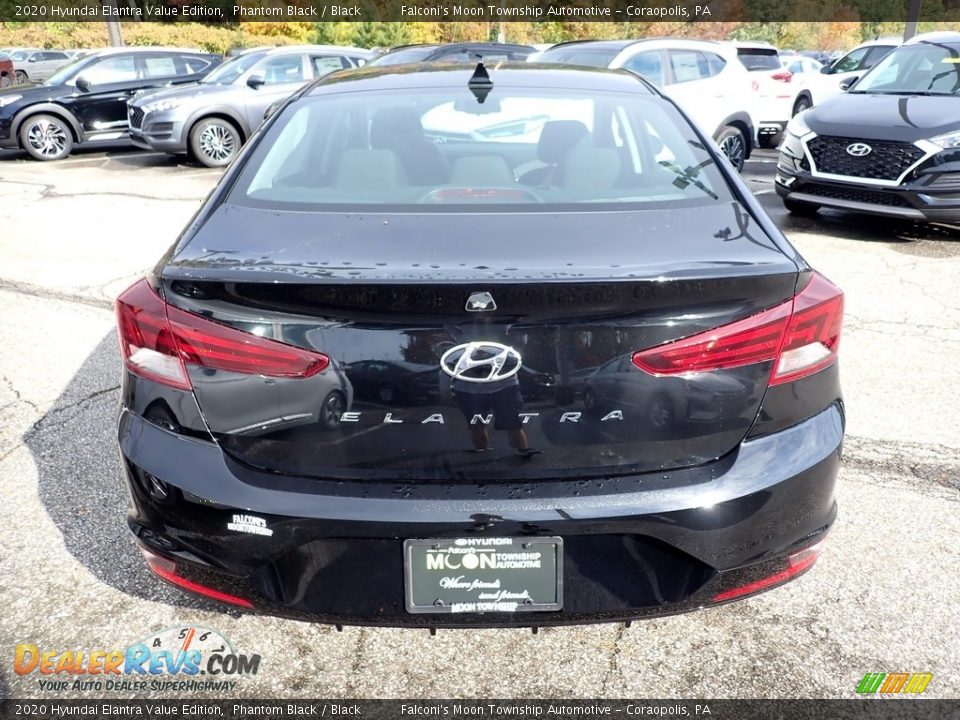 2020 Hyundai Elantra Value Edition Phantom Black / Black Photo #6