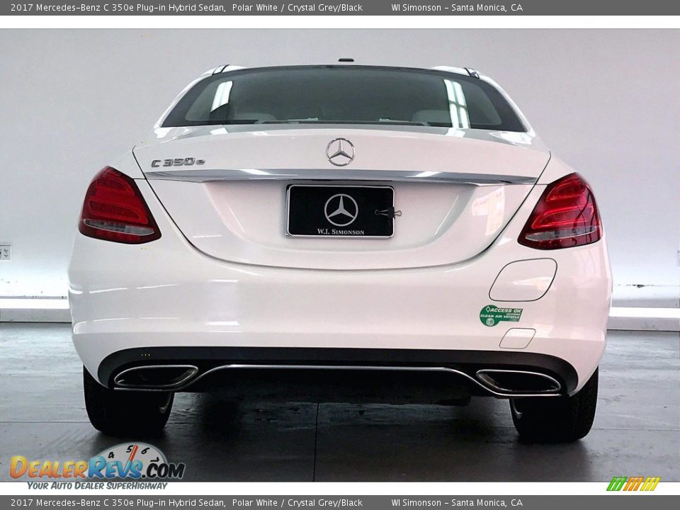 2017 Mercedes-Benz C 350e Plug-in Hybrid Sedan Polar White / Crystal Grey/Black Photo #3