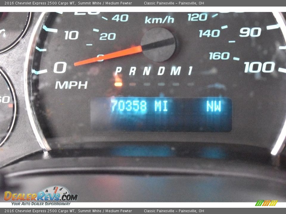 2016 Chevrolet Express 2500 Cargo WT Summit White / Medium Pewter Photo #15