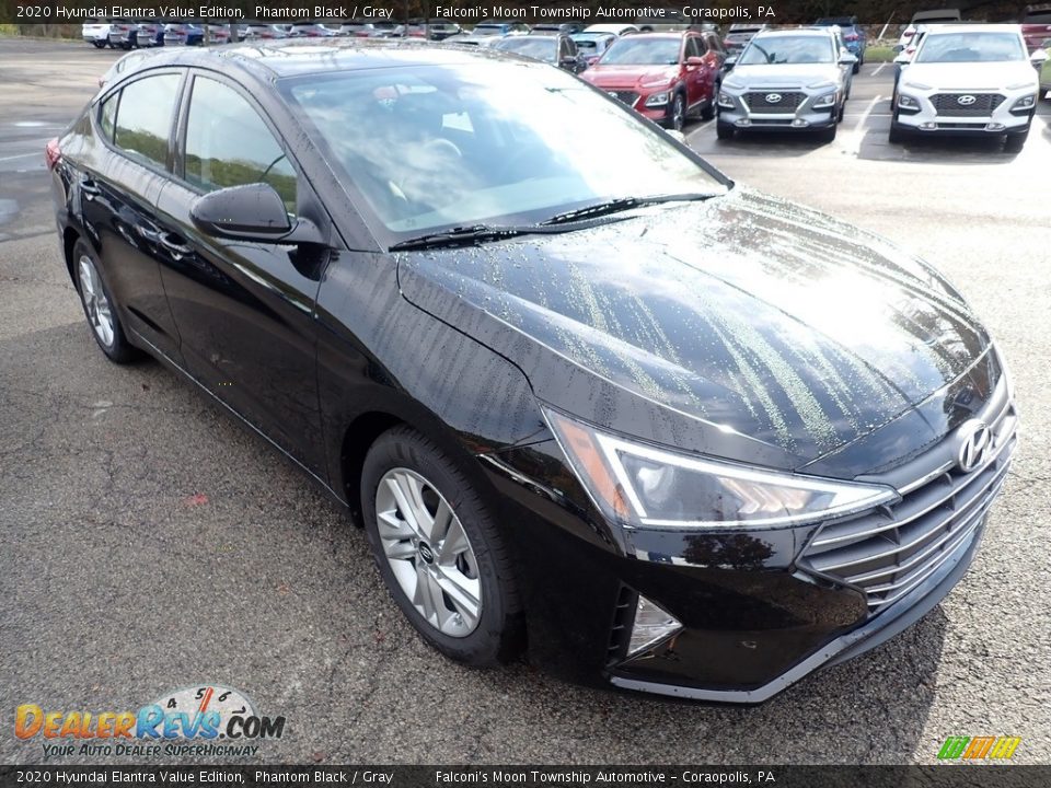 2020 Hyundai Elantra Value Edition Phantom Black / Gray Photo #3