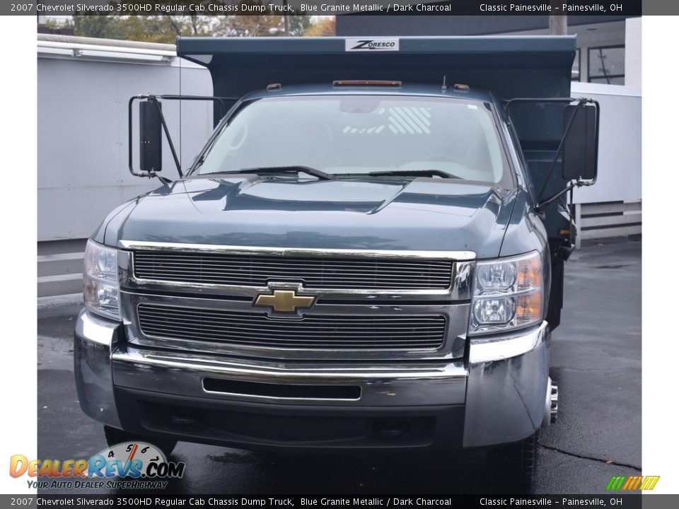 2007 Chevrolet Silverado 3500HD Regular Cab Chassis Dump Truck Blue Granite Metallic / Dark Charcoal Photo #4