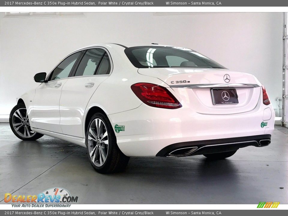 2017 Mercedes-Benz C 350e Plug-in Hybrid Sedan Polar White / Crystal Grey/Black Photo #10