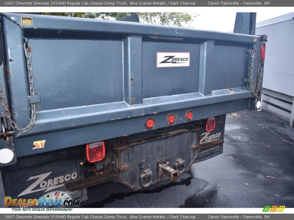 2007 Chevrolet Silverado 3500HD Regular Cab Chassis Dump Truck Blue Granite Metallic / Dark Charcoal Photo #13