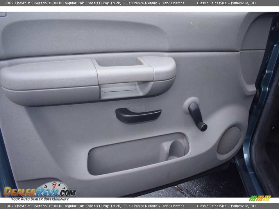 2007 Chevrolet Silverado 3500HD Regular Cab Chassis Dump Truck Blue Granite Metallic / Dark Charcoal Photo #15