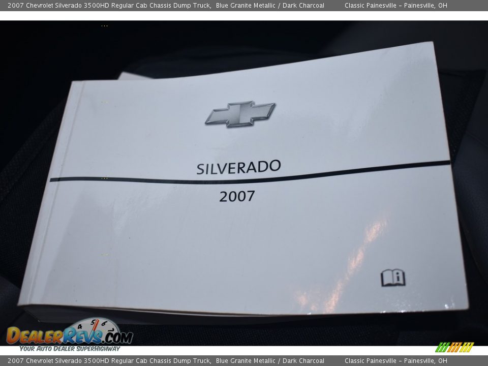 2007 Chevrolet Silverado 3500HD Regular Cab Chassis Dump Truck Blue Granite Metallic / Dark Charcoal Photo #21