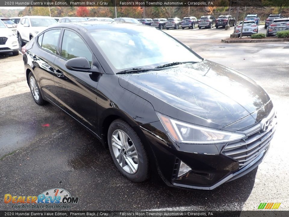 2020 Hyundai Elantra Value Edition Phantom Black / Gray Photo #3