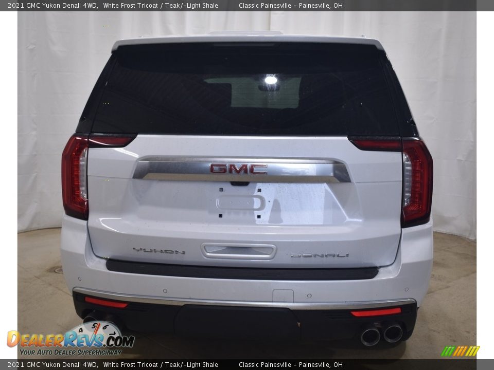 2021 GMC Yukon Denali 4WD White Frost Tricoat / Teak/­Light Shale Photo #3
