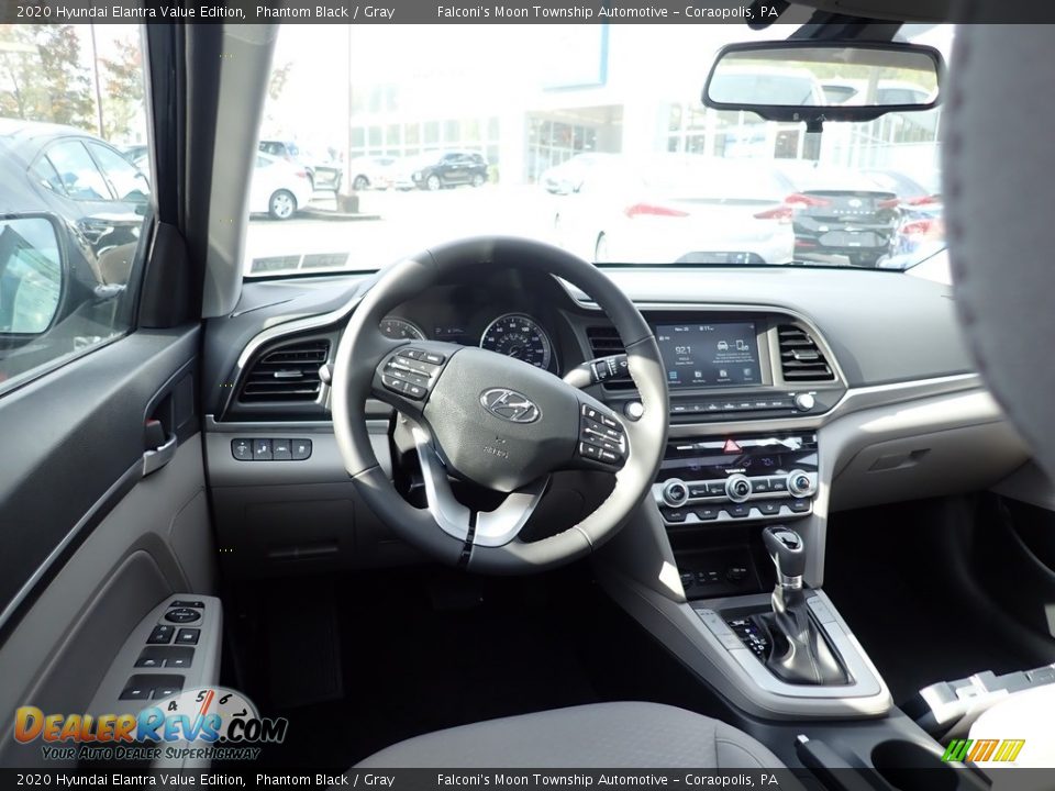 2020 Hyundai Elantra Value Edition Phantom Black / Gray Photo #9