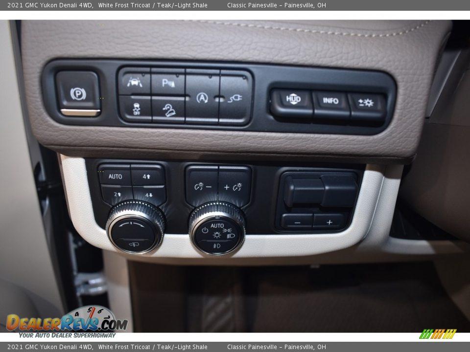 2021 GMC Yukon Denali 4WD White Frost Tricoat / Teak/­Light Shale Photo #12