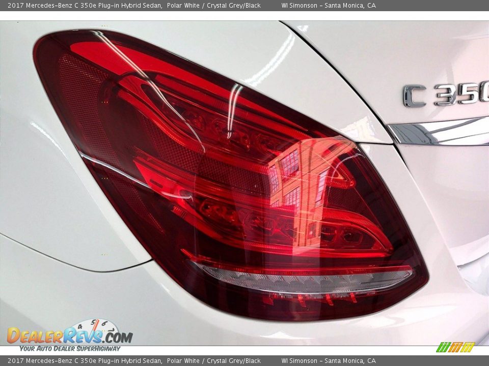 2017 Mercedes-Benz C 350e Plug-in Hybrid Sedan Polar White / Crystal Grey/Black Photo #29