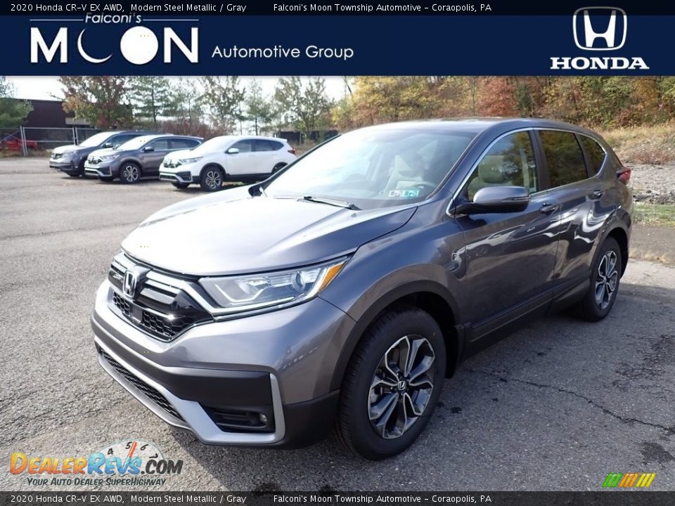 2020 Honda CR-V EX AWD Modern Steel Metallic / Gray Photo #1