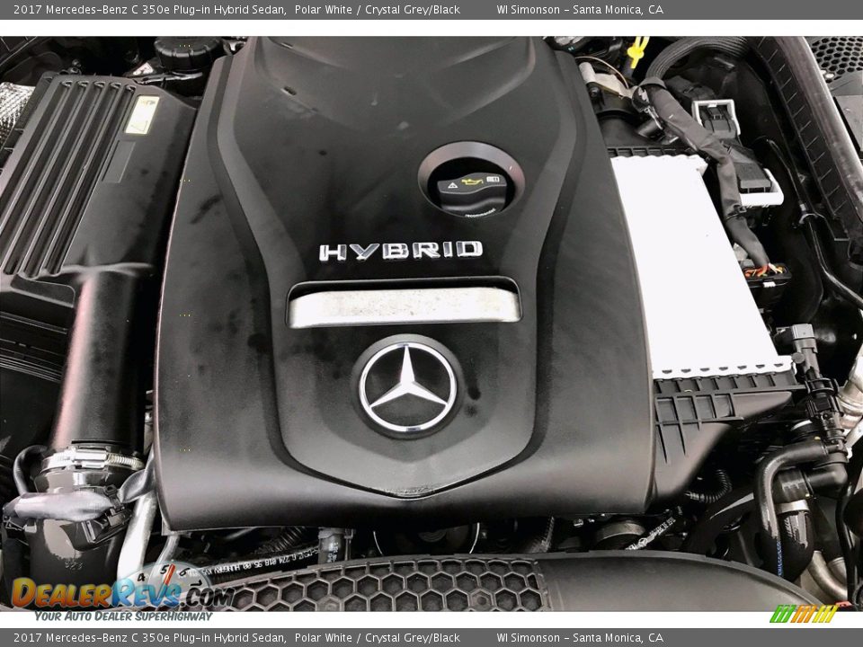 2017 Mercedes-Benz C 350e Plug-in Hybrid Sedan Polar White / Crystal Grey/Black Photo #32