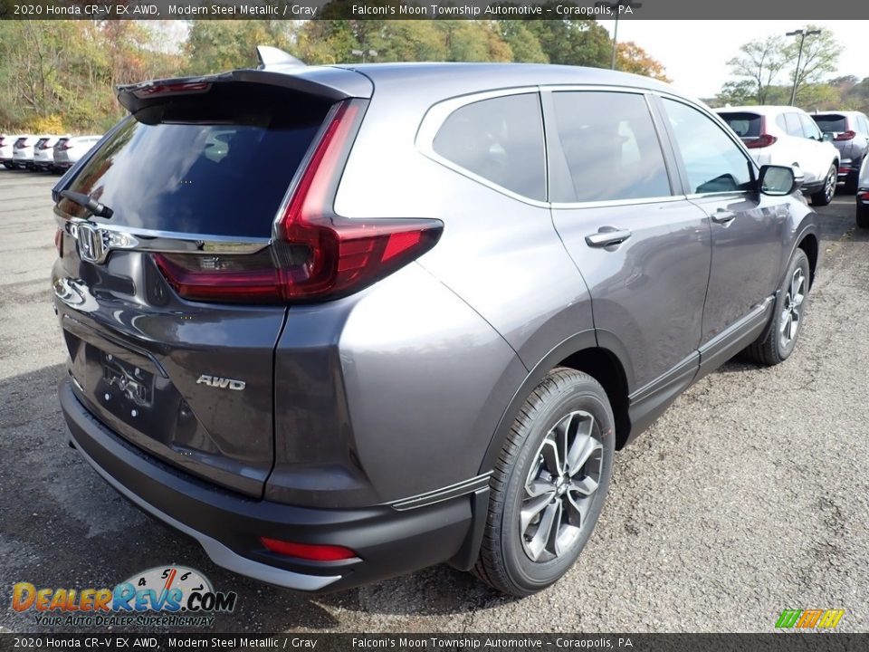 2020 Honda CR-V EX AWD Modern Steel Metallic / Gray Photo #5