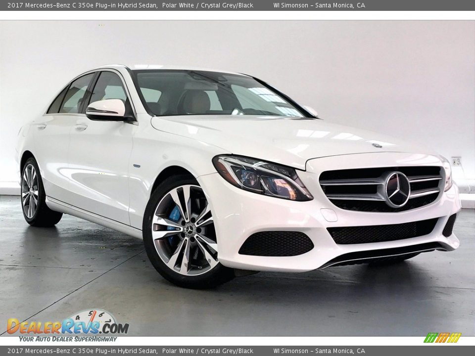 2017 Mercedes-Benz C 350e Plug-in Hybrid Sedan Polar White / Crystal Grey/Black Photo #34