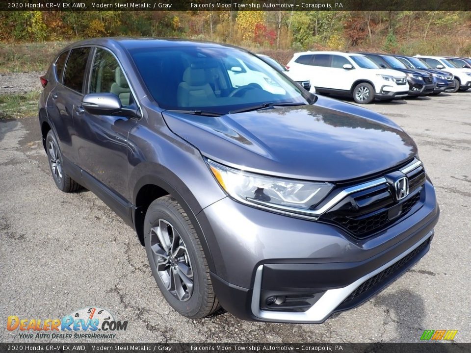 2020 Honda CR-V EX AWD Modern Steel Metallic / Gray Photo #6