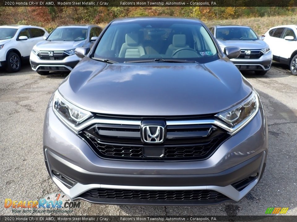 2020 Honda CR-V EX AWD Modern Steel Metallic / Gray Photo #7