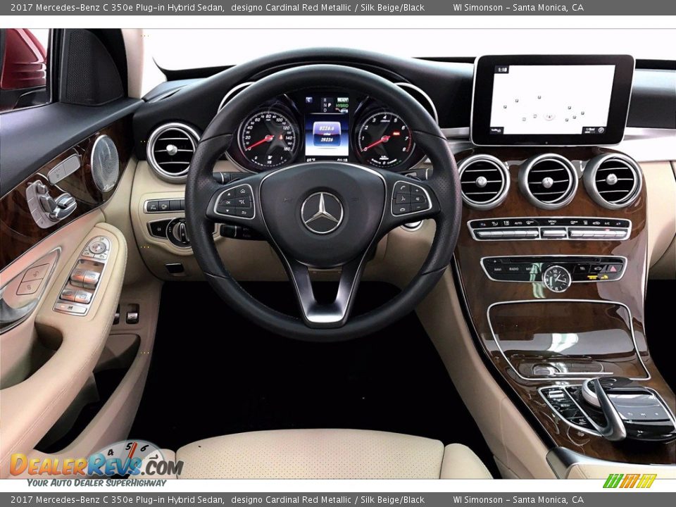 Dashboard of 2017 Mercedes-Benz C 350e Plug-in Hybrid Sedan Photo #4