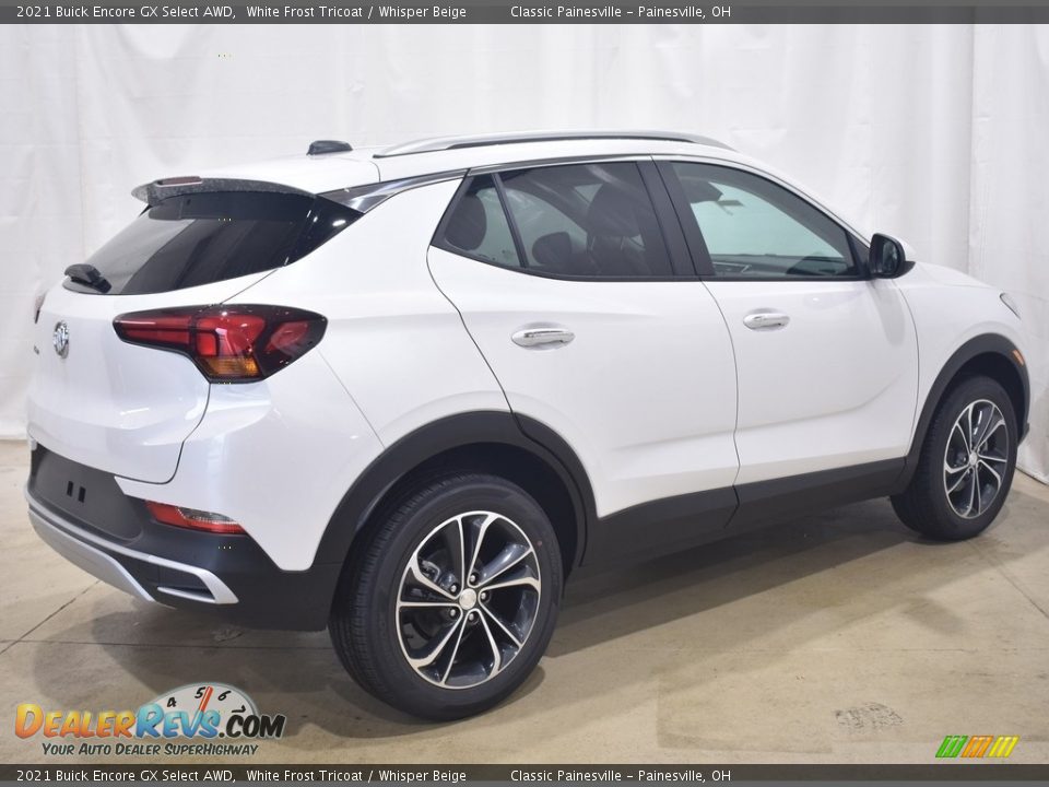 2021 Buick Encore GX Select AWD White Frost Tricoat / Whisper Beige Photo #2