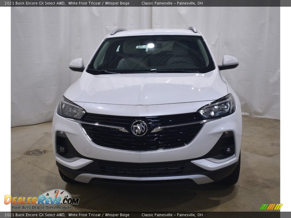 2021 Buick Encore GX Select AWD White Frost Tricoat / Whisper Beige Photo #4