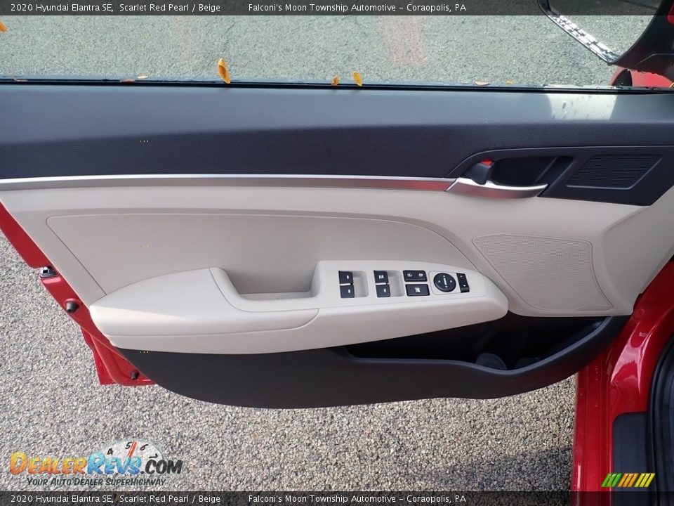 2020 Hyundai Elantra SE Scarlet Red Pearl / Beige Photo #11