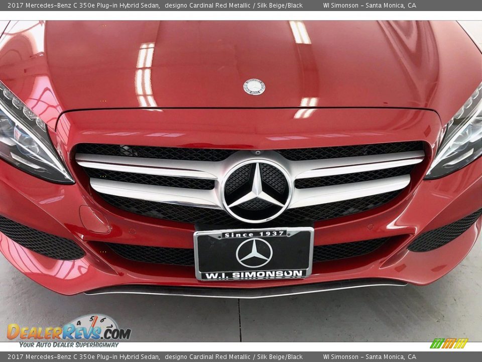 2017 Mercedes-Benz C 350e Plug-in Hybrid Sedan designo Cardinal Red Metallic / Silk Beige/Black Photo #30