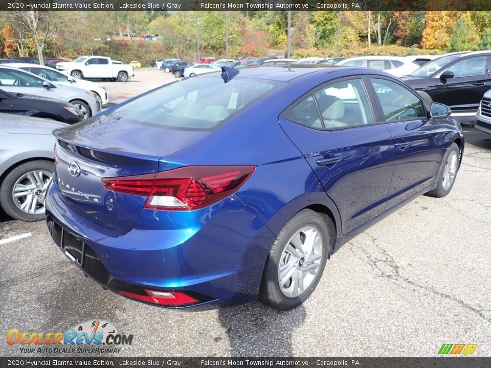 2020 Hyundai Elantra Value Edition Lakeside Blue / Gray Photo #2